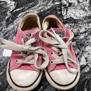 Converse Kids Sneakers in Pink and White